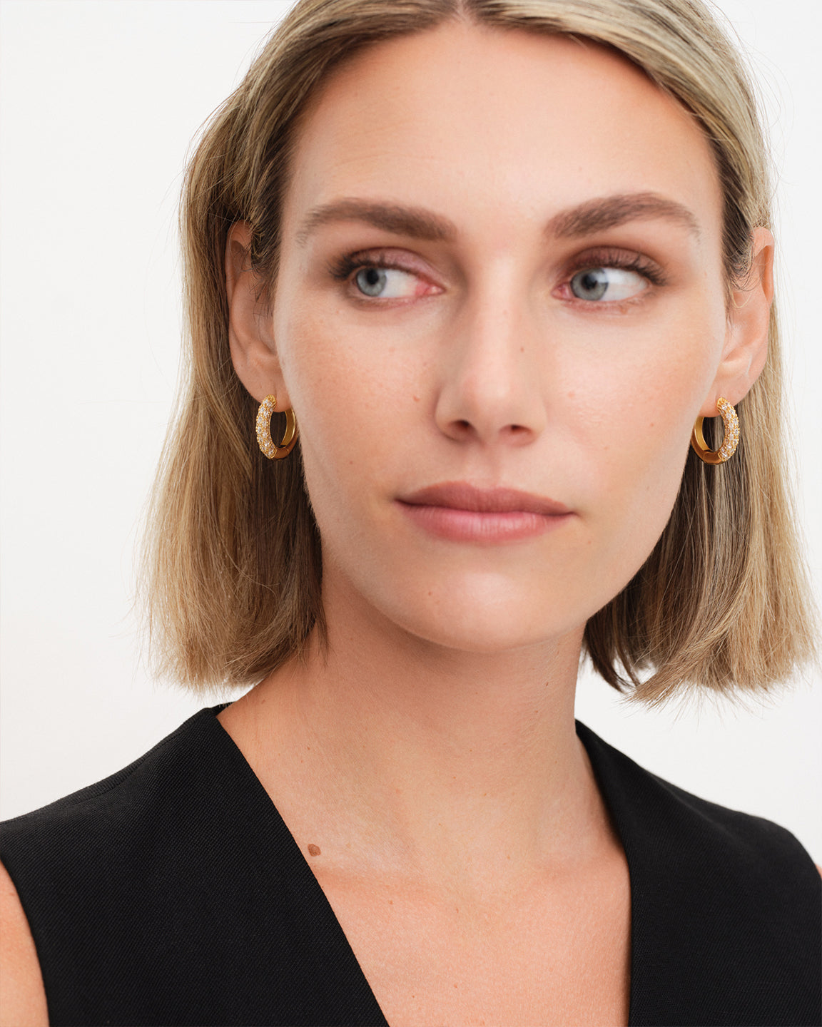 Bold Marquise Hoops Large