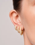 Bold Marquise Hoops Small