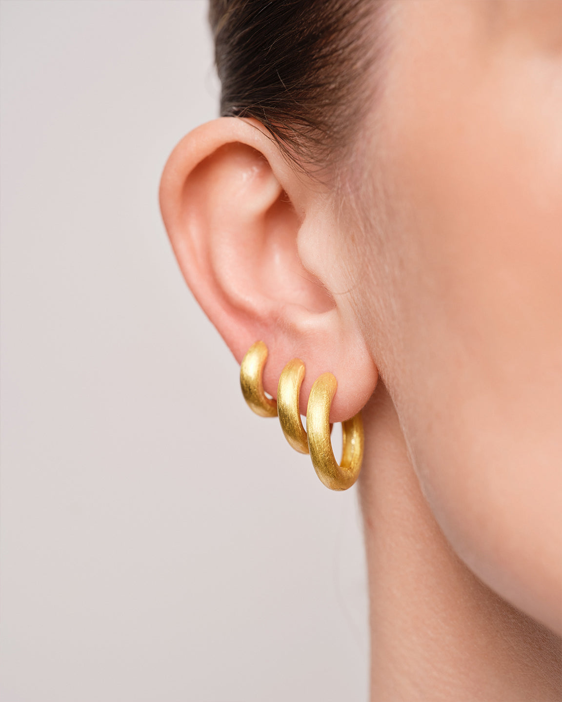 Bold Satin Hoops Large