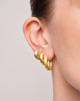 Bold Satin Hoops Large