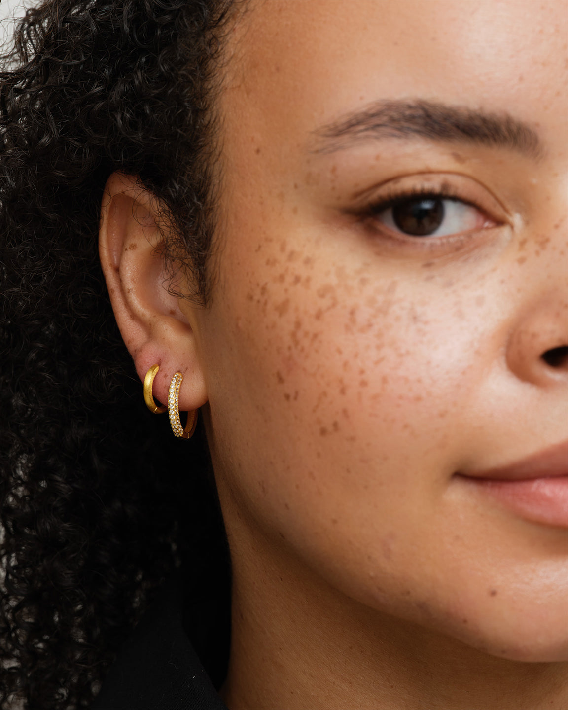 Classic Satin Hoops Medium