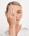 Dome Slim Pave Ring