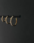 Pave Hoops Medium
