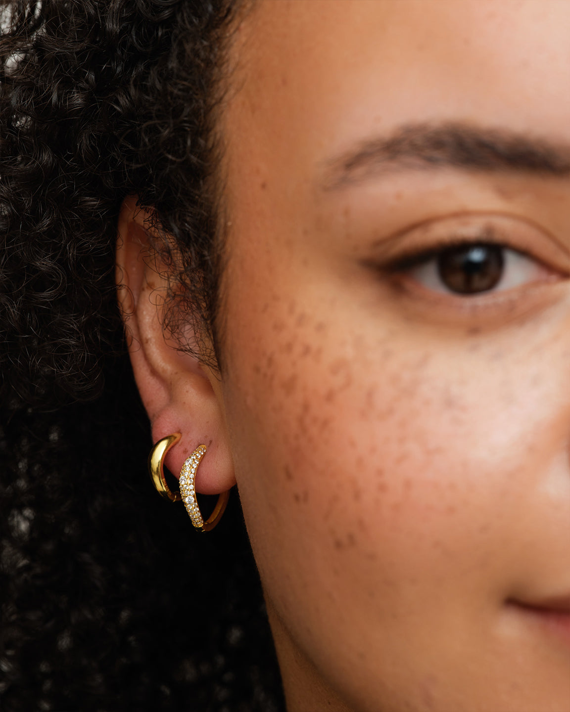 Wave Pave Hoops Large