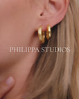 Bold Satin Hoops Large
